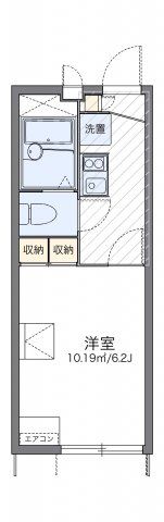 レオパレスエメラルドグリーンの間取り画像