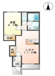 グレーシアS.Sの間取り画像