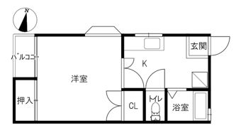 ハイムホンダ2の間取り画像