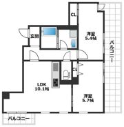 ウィステリア神戸湊川の間取り画像