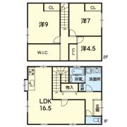 大津町吹田戸建の間取り画像