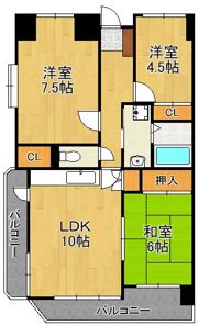 ラディア霧ヶ丘の間取り画像