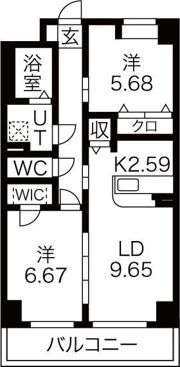 S-FORT鶴舞reale(リアーレ)の間取り画像