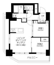 グローリオタワー巣鴨の間取り画像