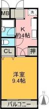 寺田ハイツの間取り画像