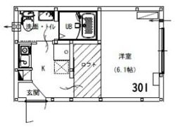 アルサーヴ千葉の間取り画像