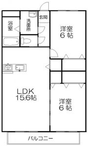 ブレインかすみの間取り画像