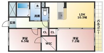 アフィニティ北大路の間取り画像