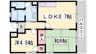 サンノーブル兵庫の間取り画像