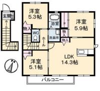 リアルエステート東原弐番館 B棟の間取り画像