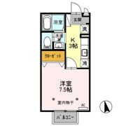 クレール矢中 A/Bの間取り画像