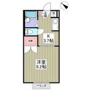 鼻高フラットAの間取り画像