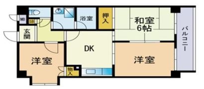 ダイヤモンドハイツの間取り画像