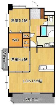 タウンコートIIIの間取り画像