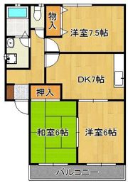 パルテール星ヶ丘IVの間取り画像