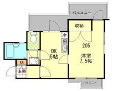 赤塚マンションの間取り画像