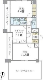 北品川アパートメントの間取り画像