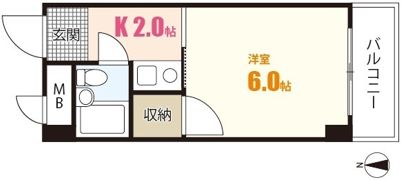 コーポトガワの間取り画像