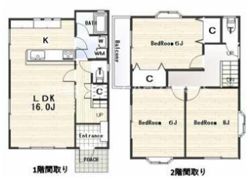 根岸2丁目園部貸家の間取り画像