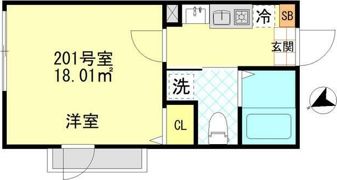 ボンボニエール一之江の間取り画像