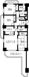 バンベール・グラン山手 弐番館の間取り画像