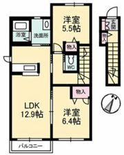 コーポ カノン A棟の間取り画像