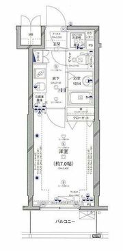 パレステュディオ新宿WESTの間取り画像