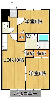 サンハイツ岡垣 B棟の間取り画像