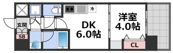 プレジオ城東中央の間取り画像