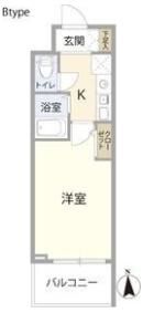 エスリード南森町駅前の間取り画像