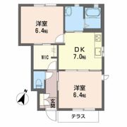 カトレアハイツⅡ D棟の間取り画像