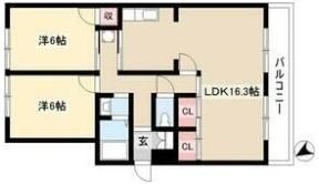 牧の原中央マンションの間取り画像
