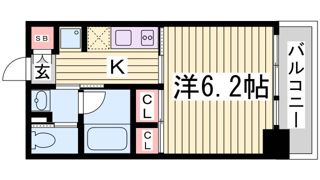 レジディア神戸元町の間取り画像