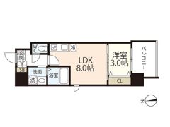 ARTISTA宝町の間取り画像