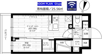 グランドコンシェルジュ三宿アジールコートの間取り画像
