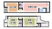 仁和寺町テラスハウスの間取り画像