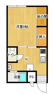 コーポ河南の間取り画像
