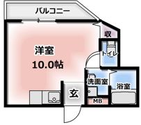 フリーディオ門真Ⅵの間取り画像