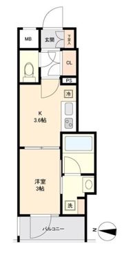 AXAS渋谷初台の間取り画像