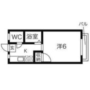 メゾン川内B棟の間取り画像