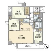 ピアース柿の木坂の間取り画像