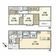 津田沼戸建の間取り画像