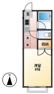 ハイツタツミの間取り画像