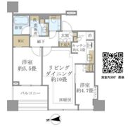 白金ザ・スカイ西棟の間取り画像