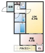 ジラフ吹田内本町の間取り画像
