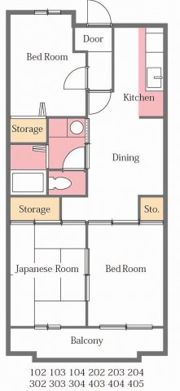 サンライフ南大塚Aの間取り画像