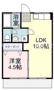 赤堀コーポの間取り画像