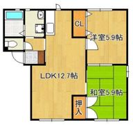 ラフィーネ岩瀬の間取り画像