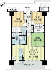 サーパス御殿前通り参番館の間取り画像