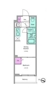 ドゥーエ梅屋敷の間取り画像